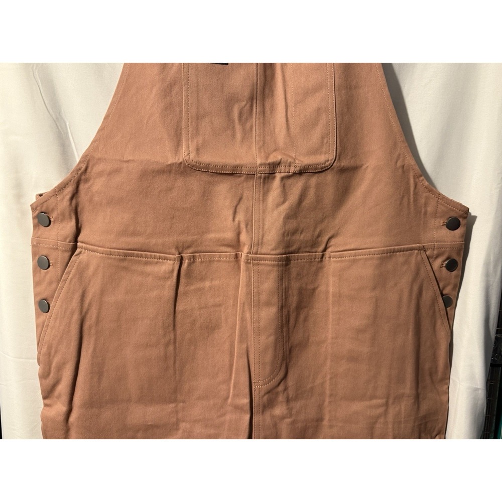 Wildfang Essential Skirtall XL Rose Brown Overall Mini Dress NWT - Picture 4 of 12